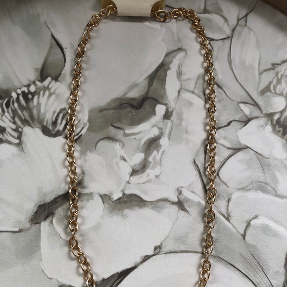 Long beaded gold pendant necklace - Picture 4 of 4